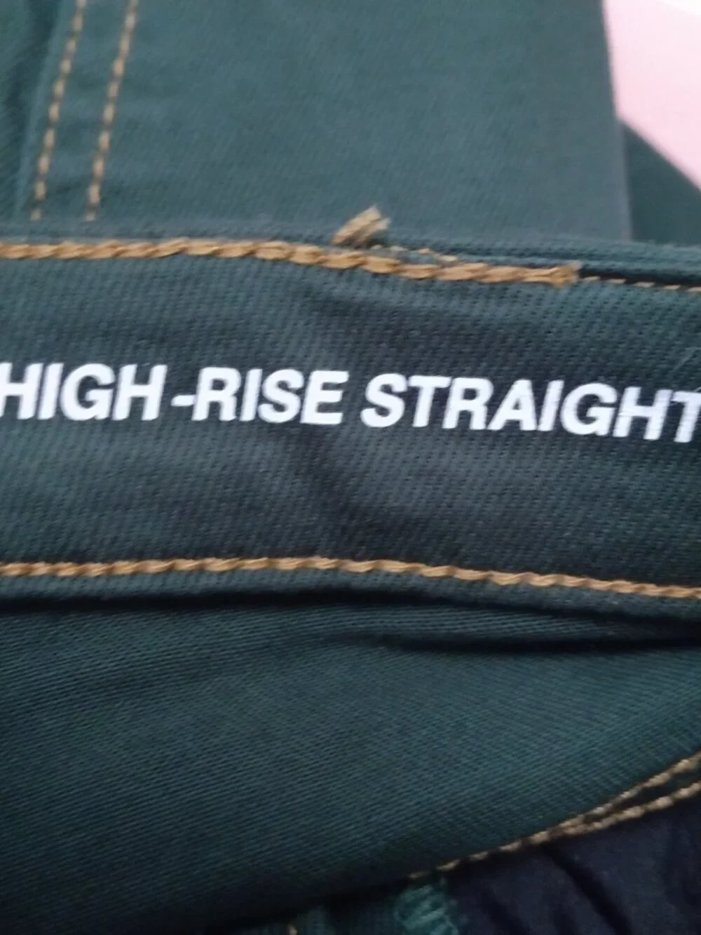 NY & C High-Rise Straight Size 2 Green Cargo Jeans Stretch Pockets Utility